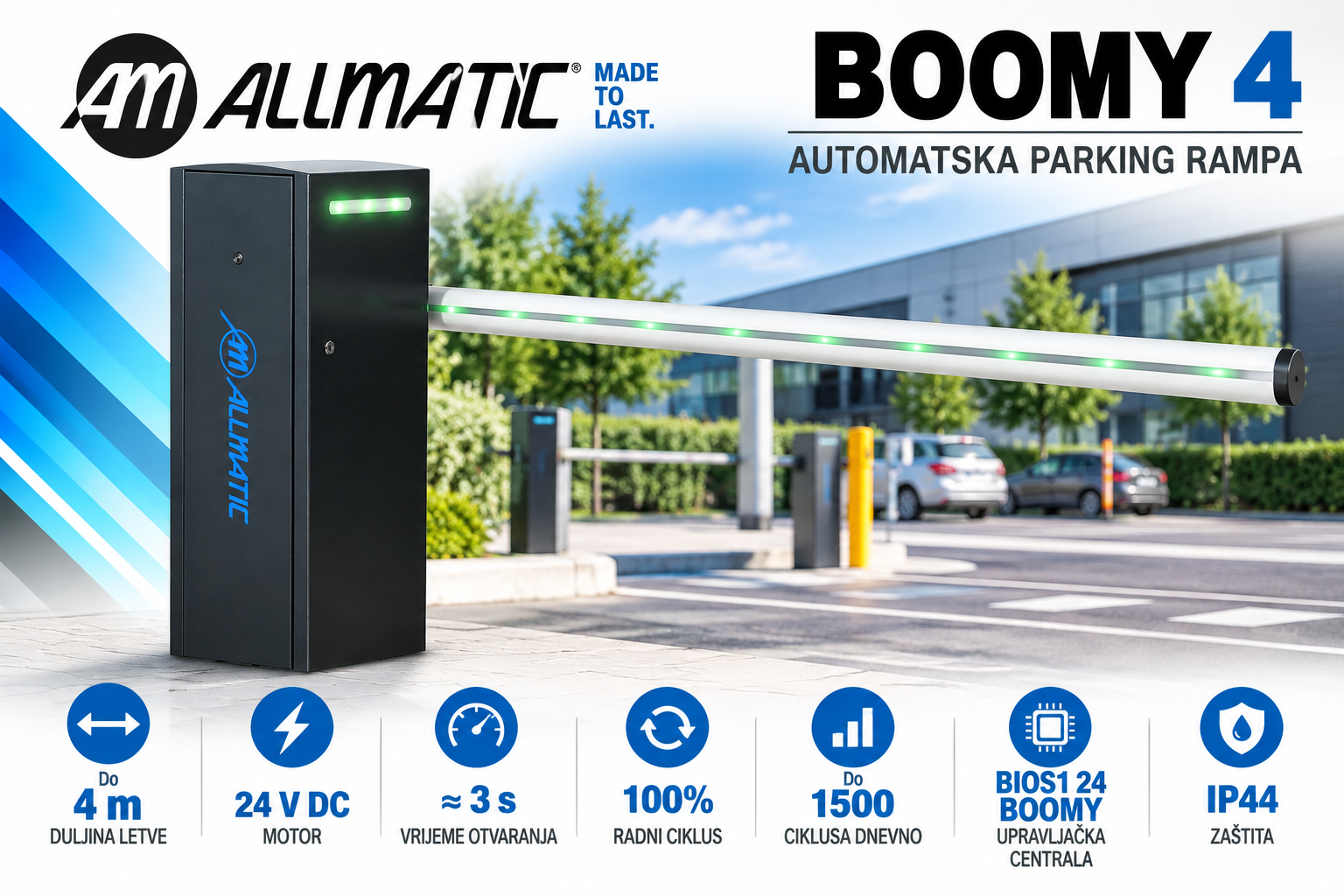 ALLMATIC BOOMY 4 – automatska parking rampa do 4 m