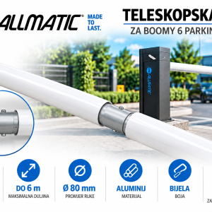 ALLMATIC Teleskoparm Ø80 mm für BOOMY 6 – 2 × 3,15 m