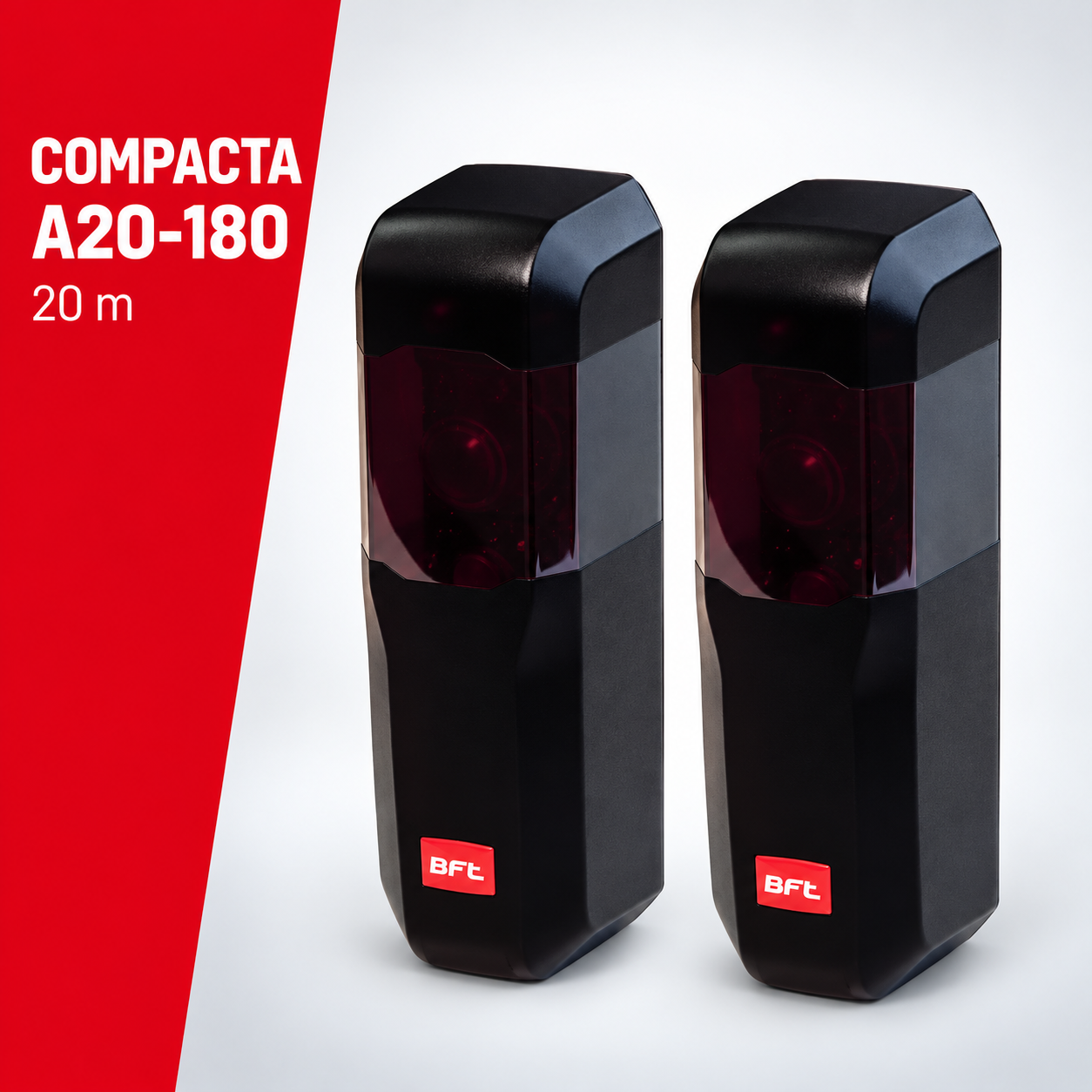 BFT COMPACTA A20-180 – par podesivih fotoćelija, domet 20 m